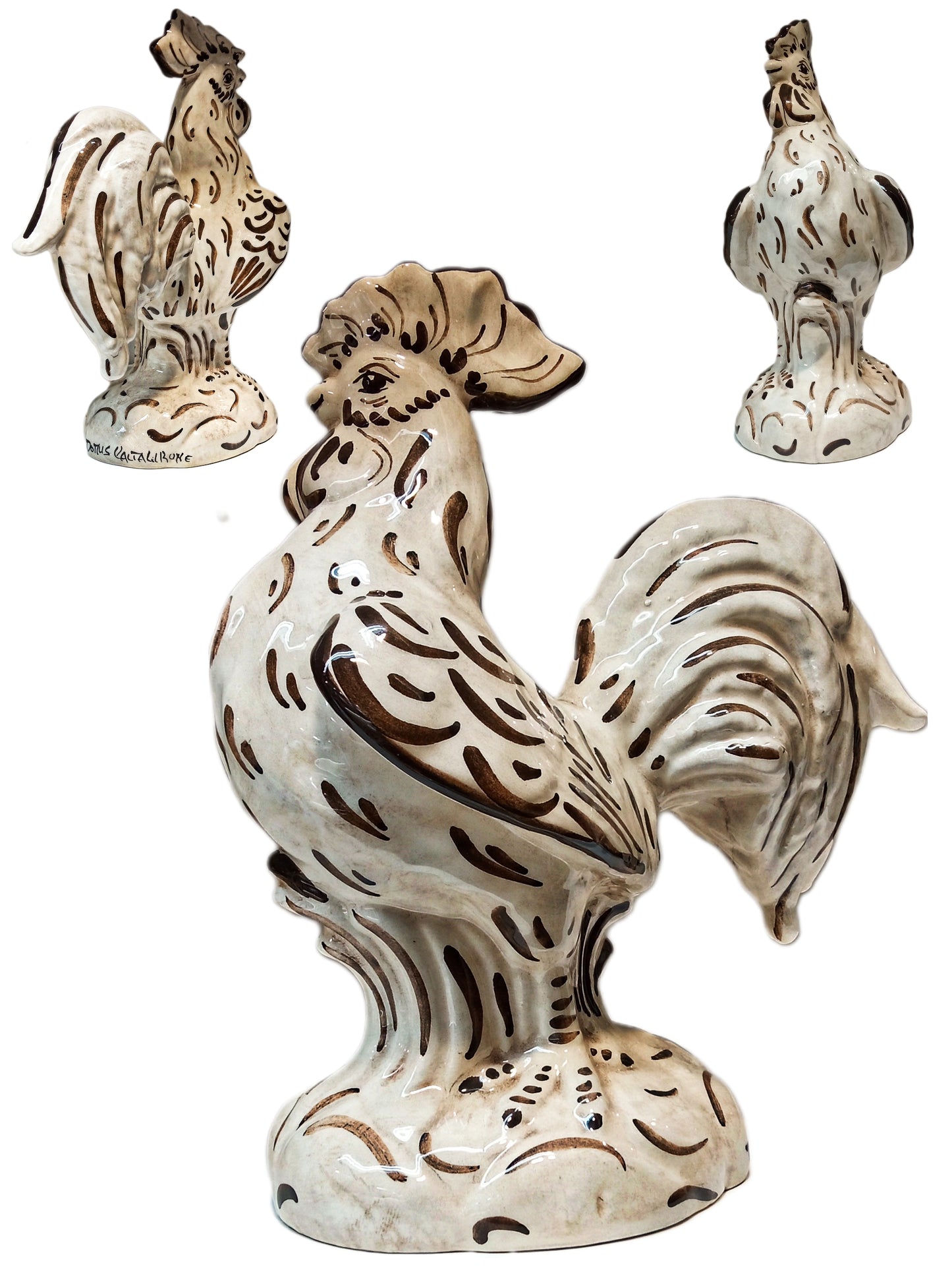 Gallo in maiolica di Caltagirone