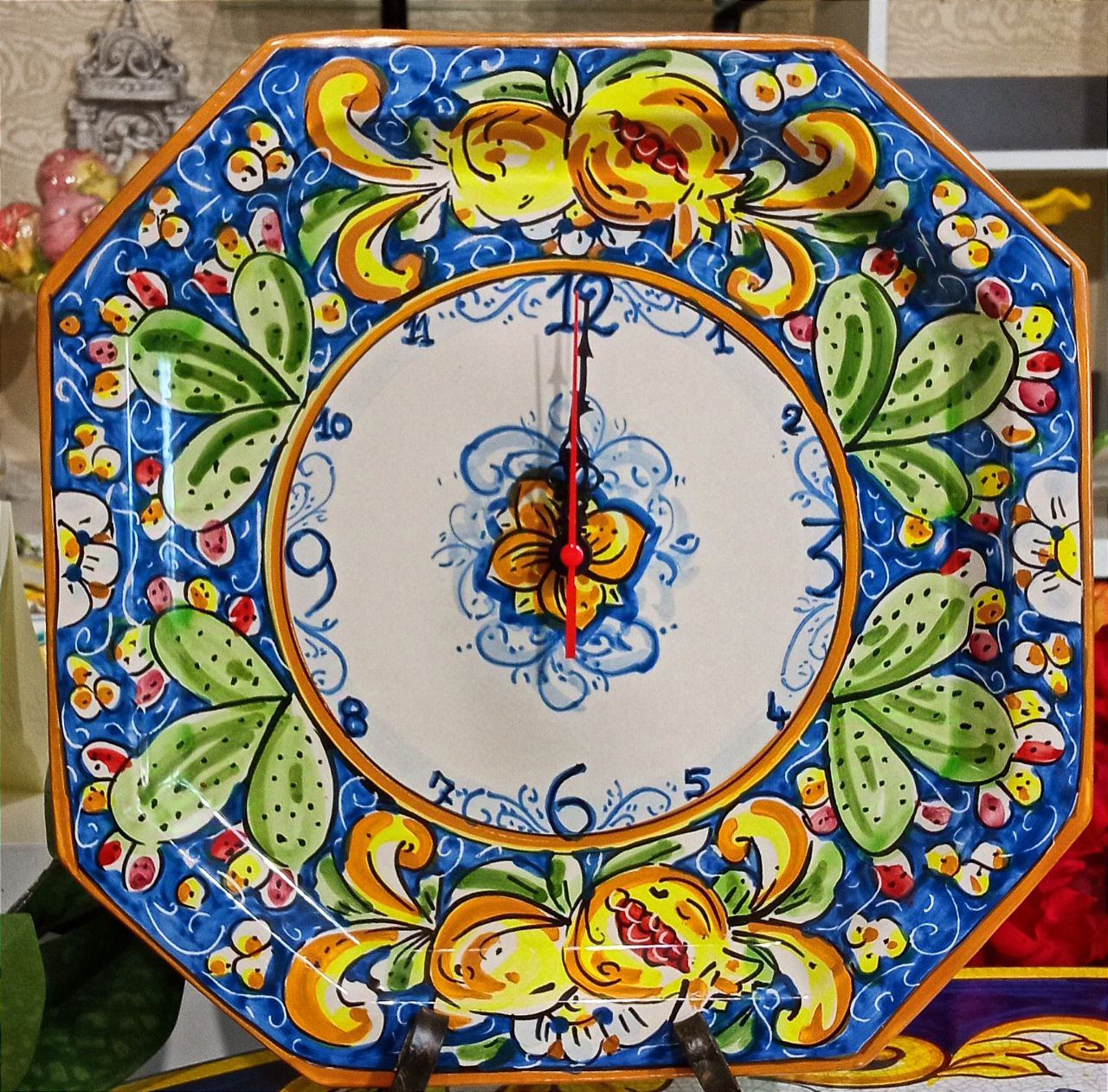 Orologio ottagonale da muro cm 33