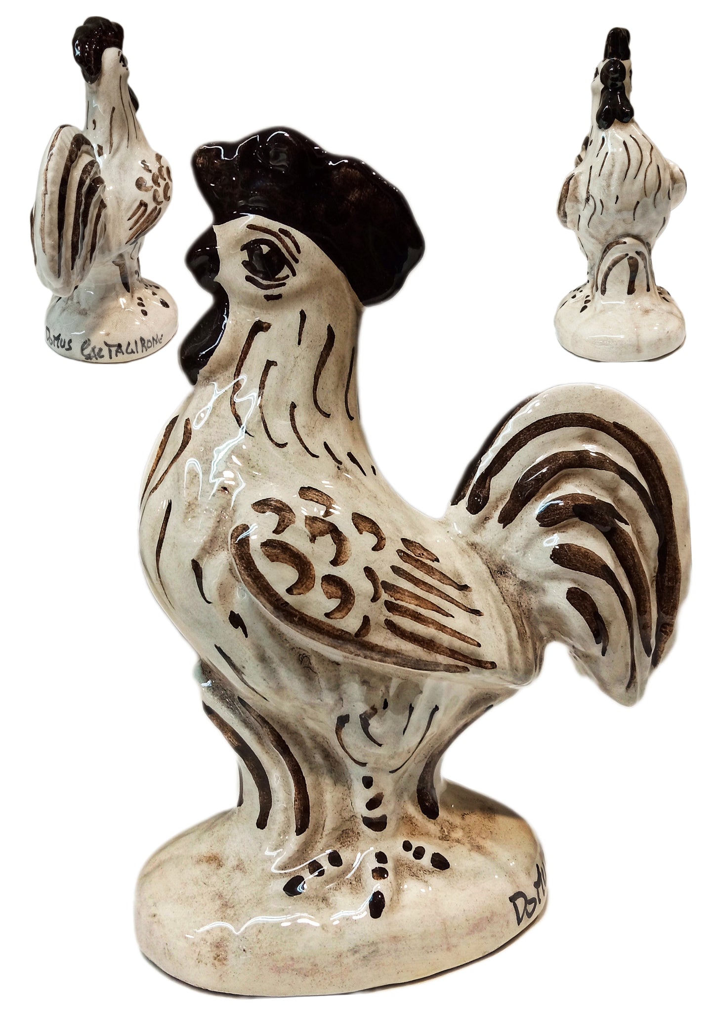 Gallo in maiolica di Caltagirone