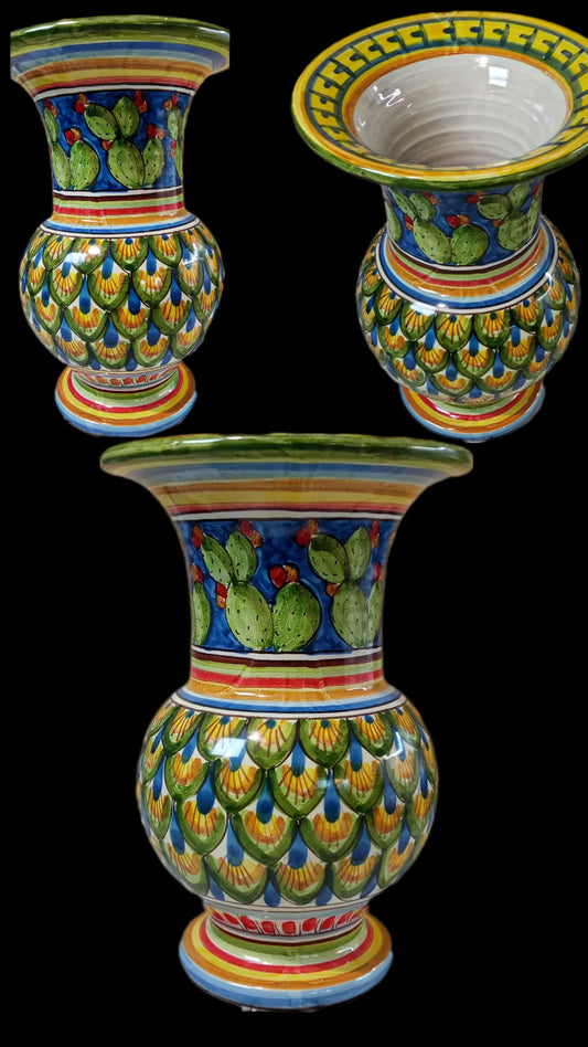 Vaso fiori di Caltagirone h30 dm.20